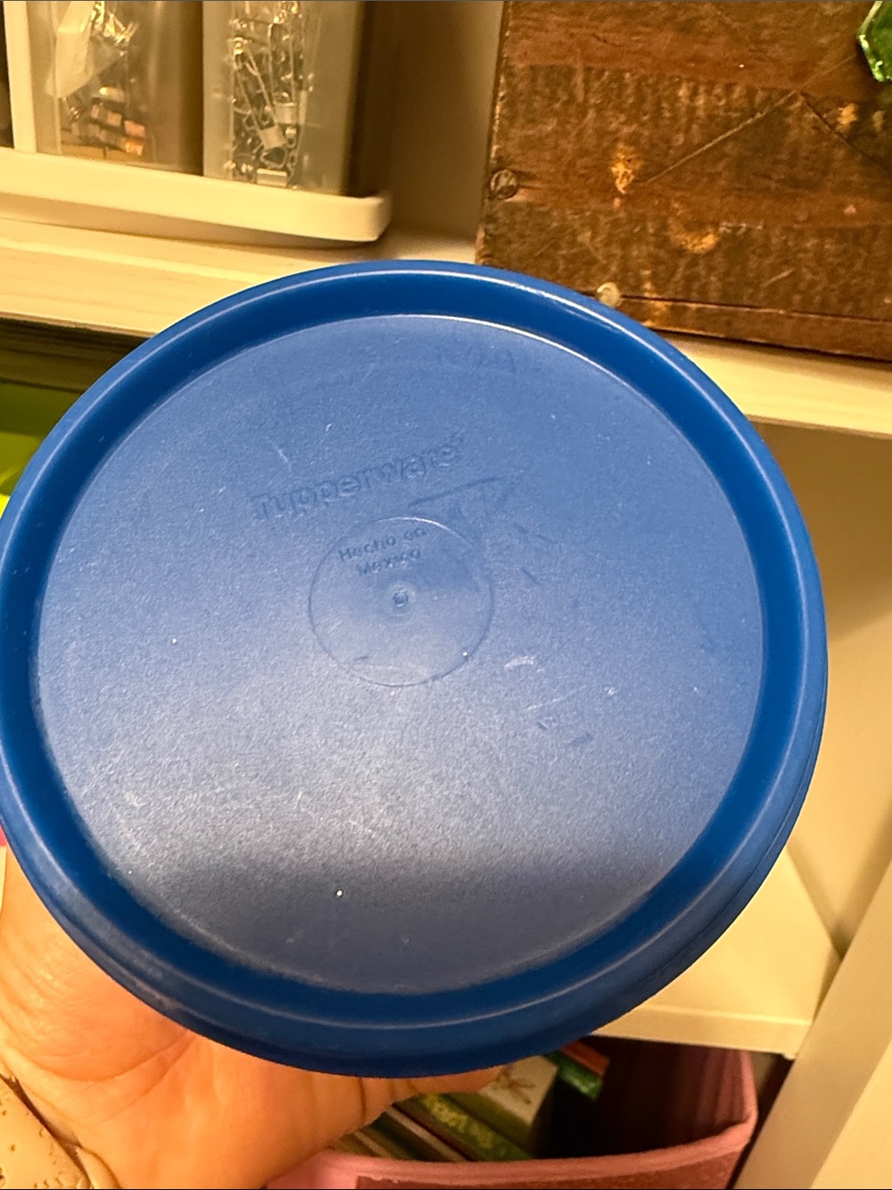 Tupperware White Snack Containers with Blue Lids and Colorful Cartoon Graphics - Picture 6 of 7
